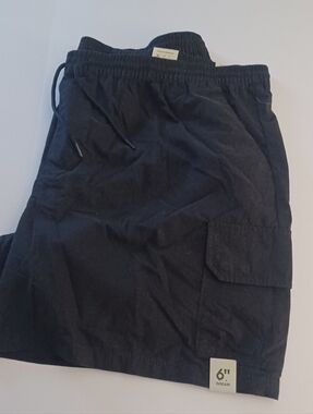 No Boundaries Cargo Shorts Blk Mens's Sz 2XL 44 46